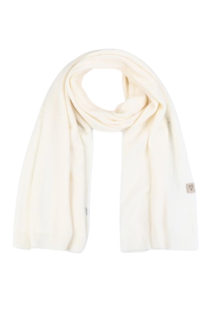 Wollige shawl, off white