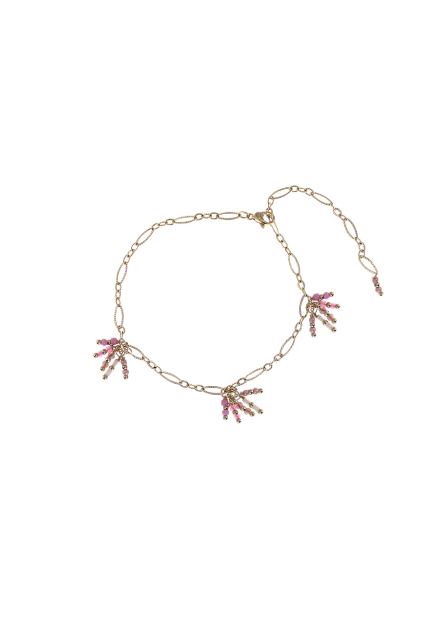 Verstelbaar goudkleurig armbandje met kraaltjes