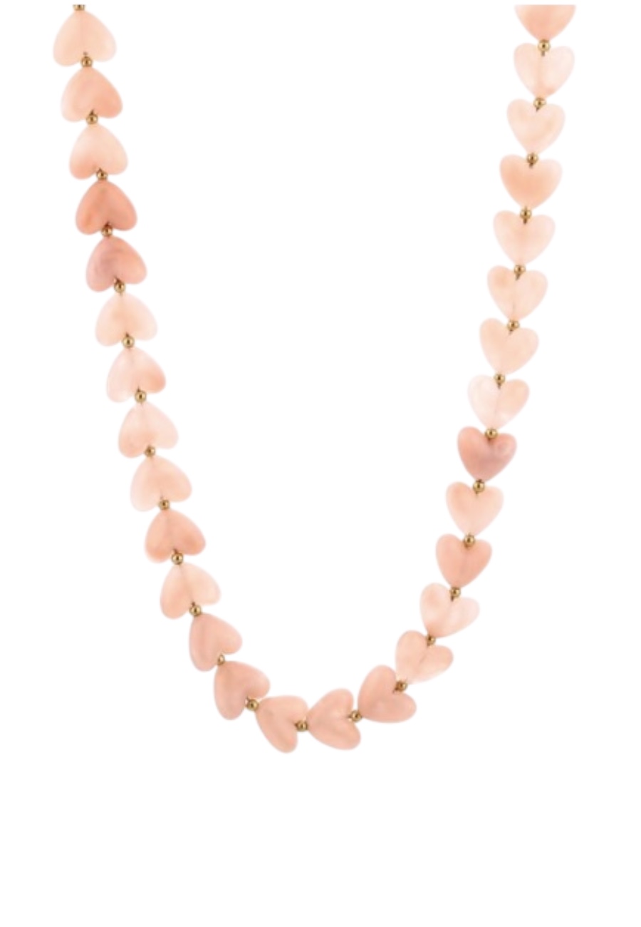 Roze Hartjes ketting