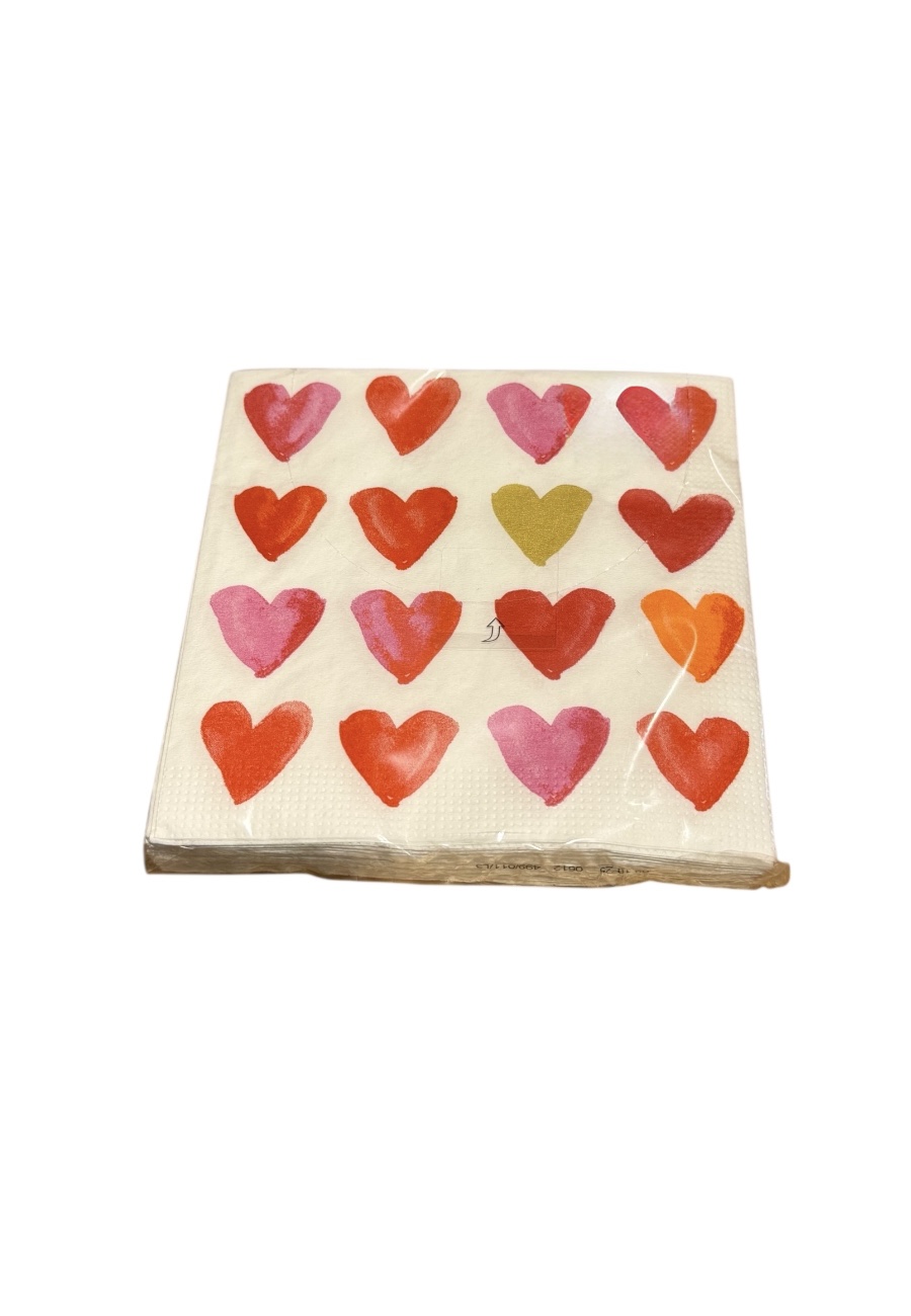 Luxe servetten met hartjes