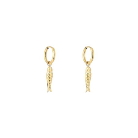 Goudkleurige oorbellen