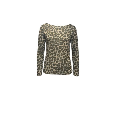 Shirt leopard olijfgroen