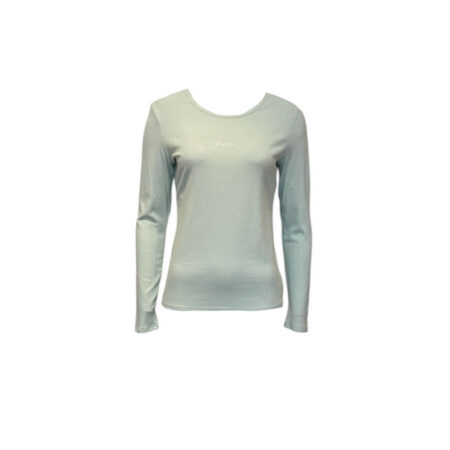 Basic ribbed shirt mintgroen