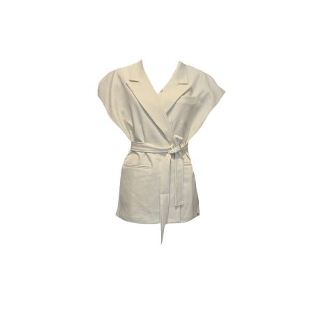 Off white gilet