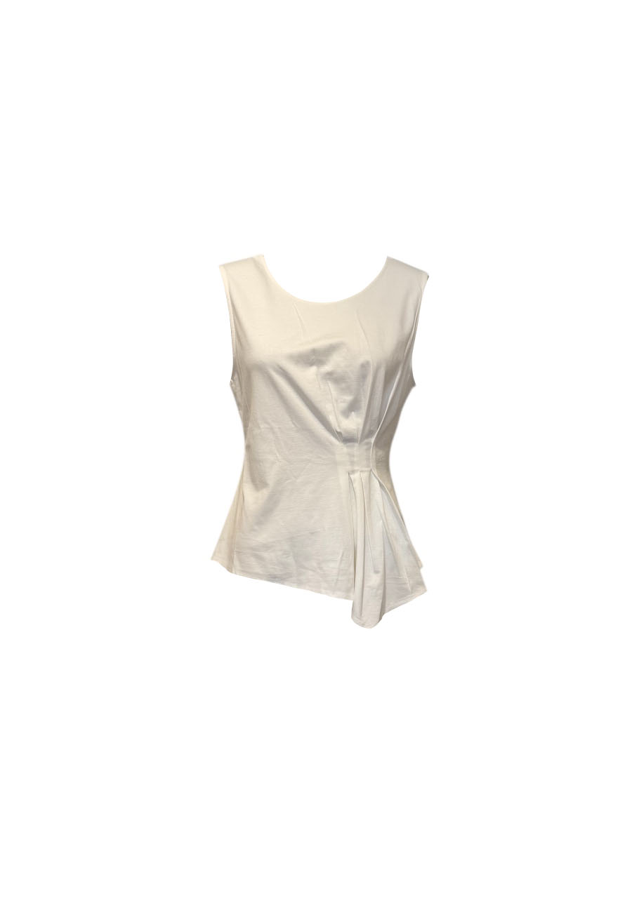 Off white mouwloze top