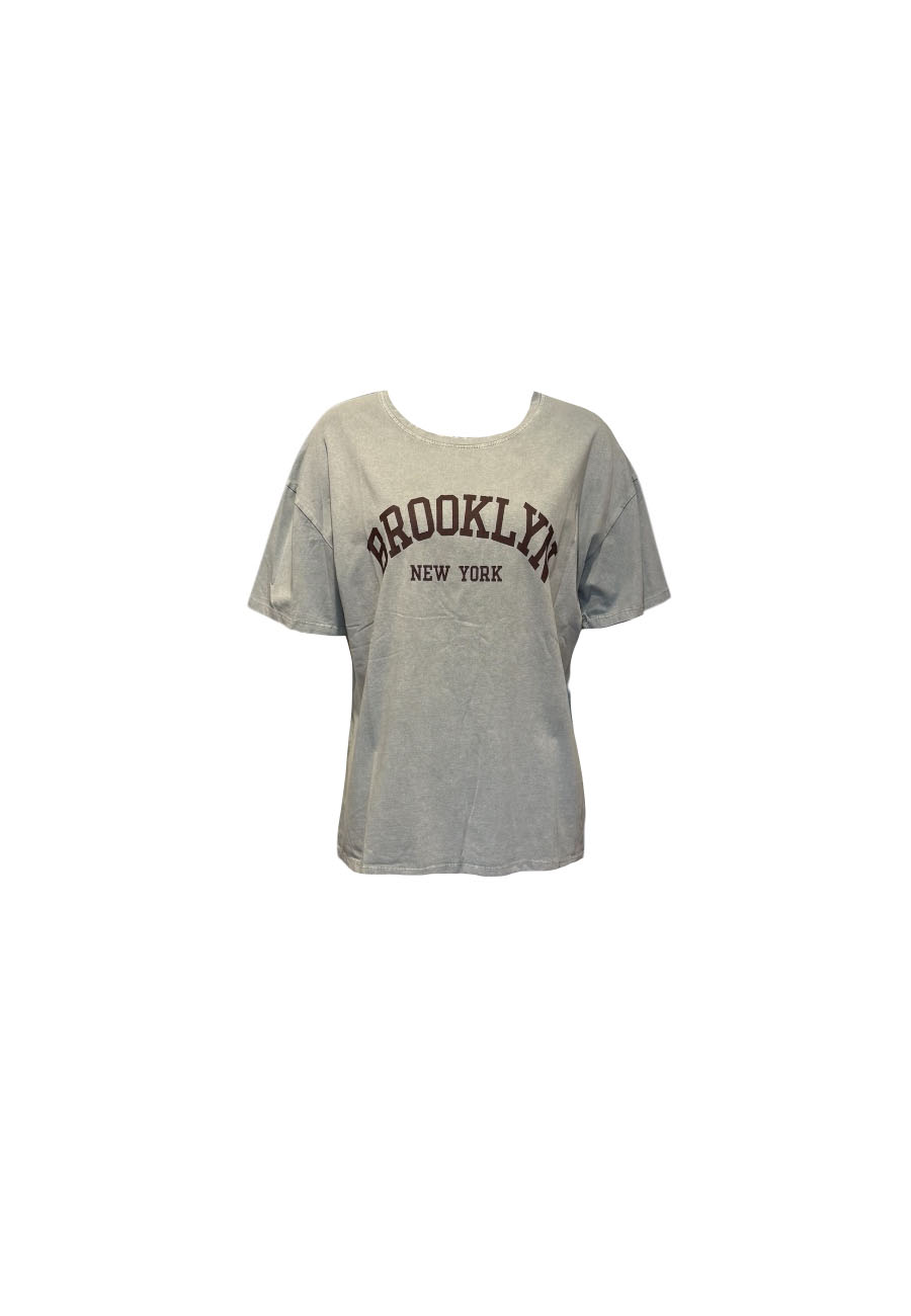 Grijs shirt vintage wassing