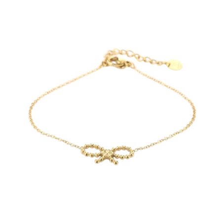 Goudkleurig armbandje met strikje