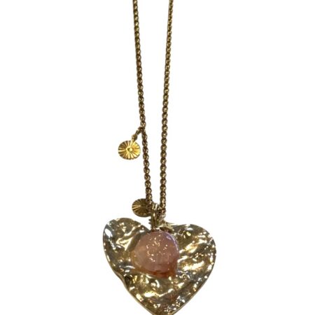 Goudkleurige ketting met bedels, 30 cm