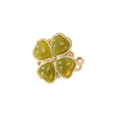 Verstelbare statement ring met stenen