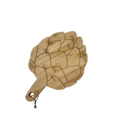 Houten plankje artisjok