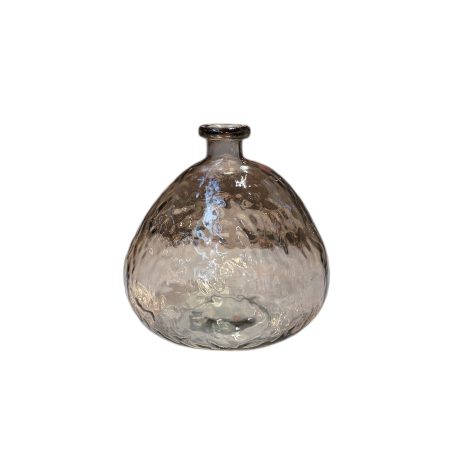 Bruin glazen vaasje, kandelaar