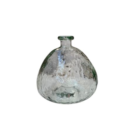 Groen glazen vaasje, kandelaar