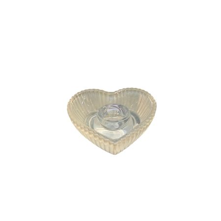 Glazen kandelaar hartje