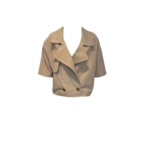 Korte trenchcoat korte mouwen