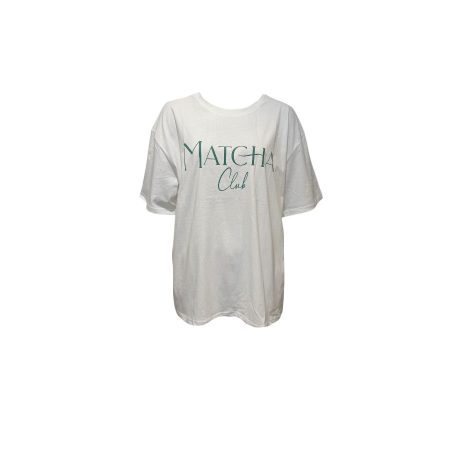 Wit oversized shirt ‘Matcha’