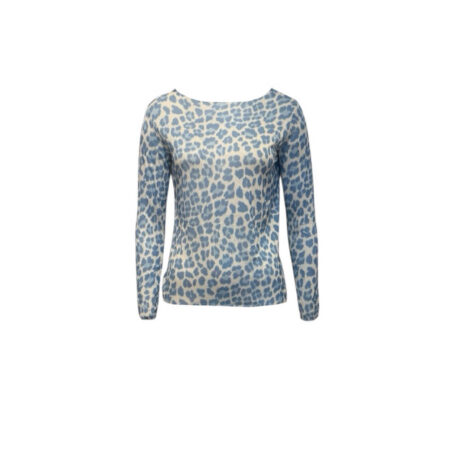 Shirt leopard blauw