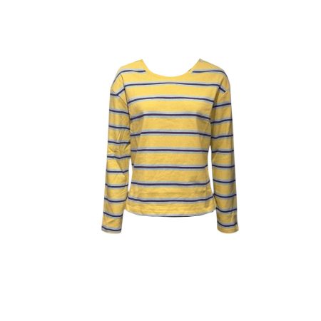 Geel gestreept shirt lange mouwen
