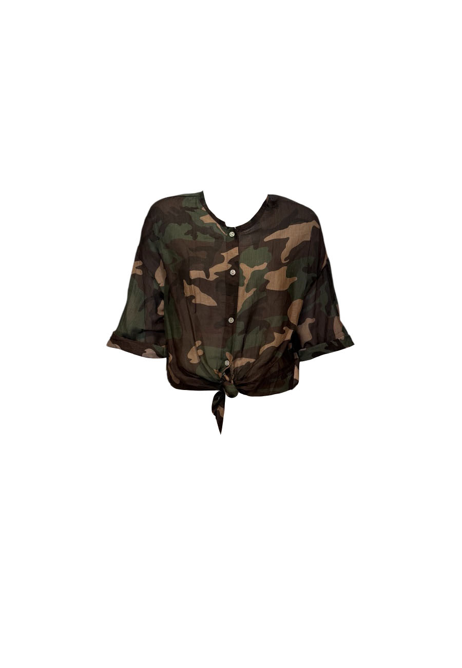 Camo blouse
