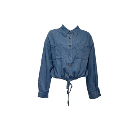 Denim blouse met koord