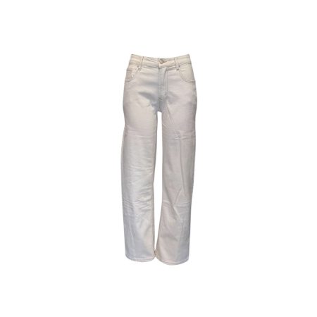 Ecru straight jeans
