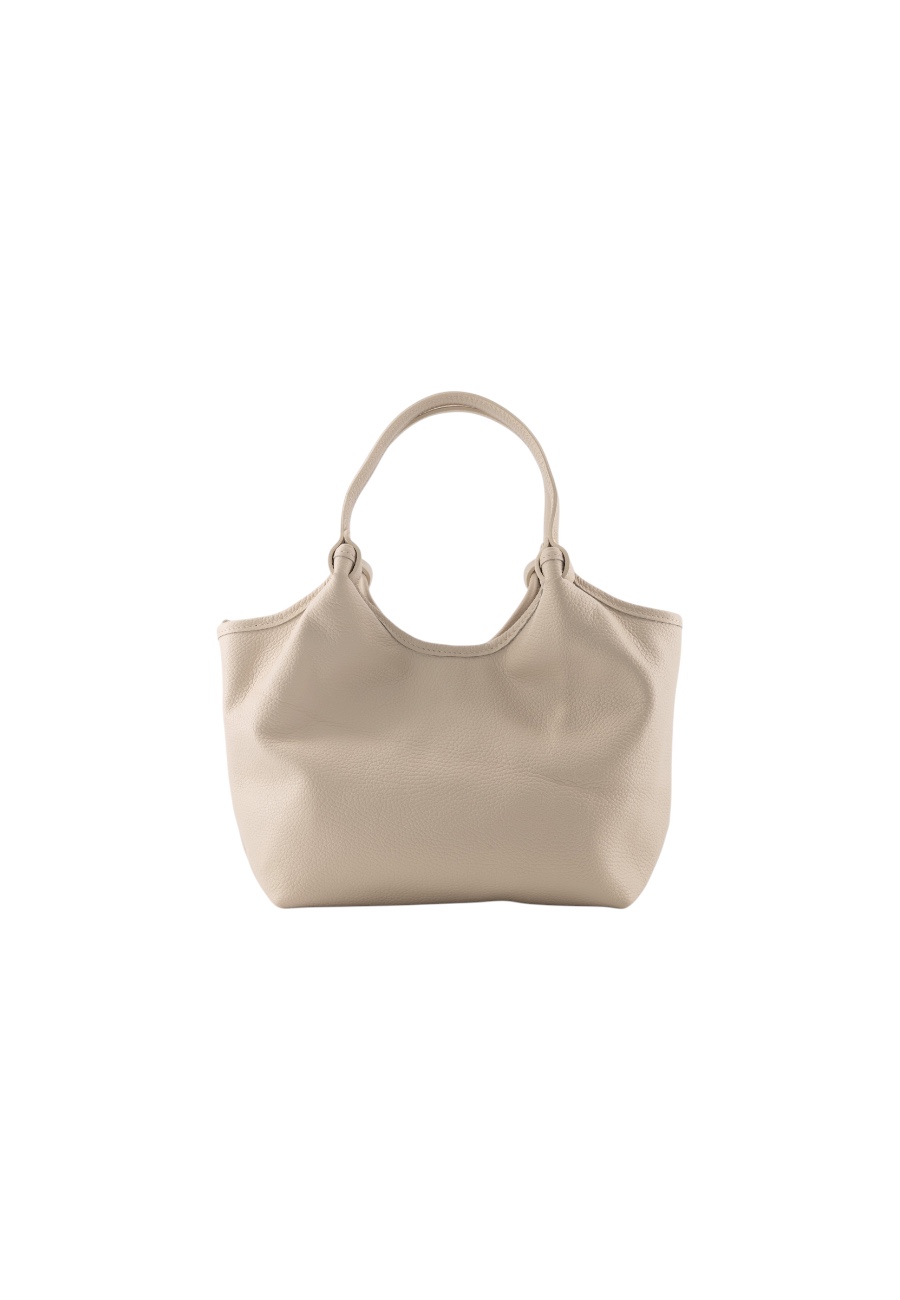 Beige suède tas
