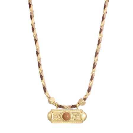 Korte ketting met boho bedel