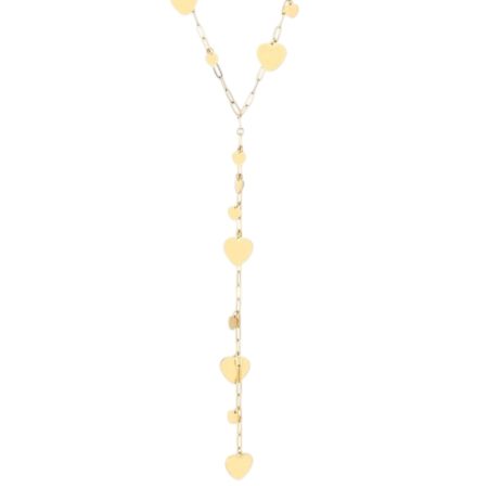 Goudkleurige stainless steel lange ketting