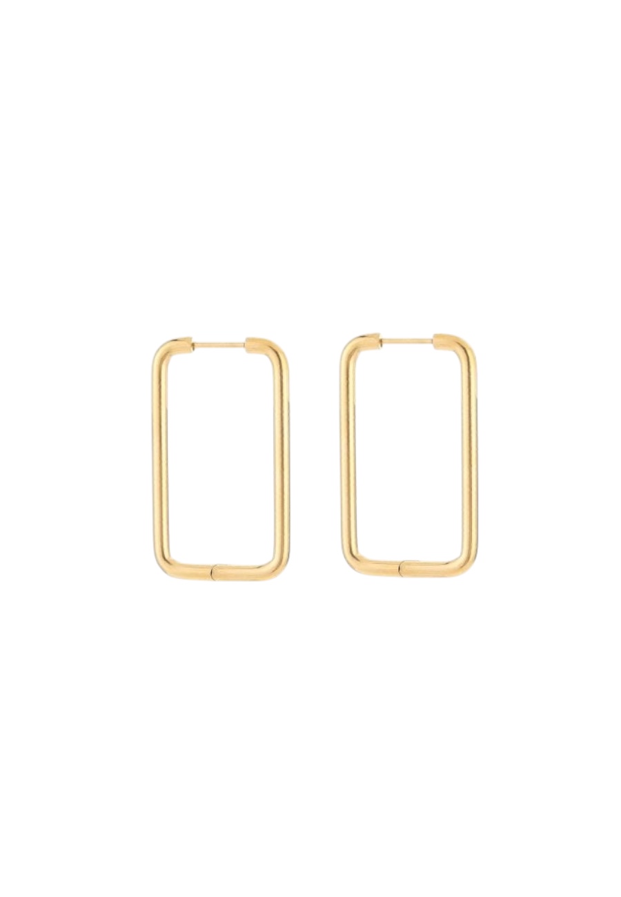 Goudkleurige dunne oorbellen