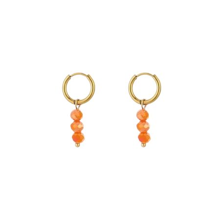 Goudkleurige kleine Holland oranje oorbellen