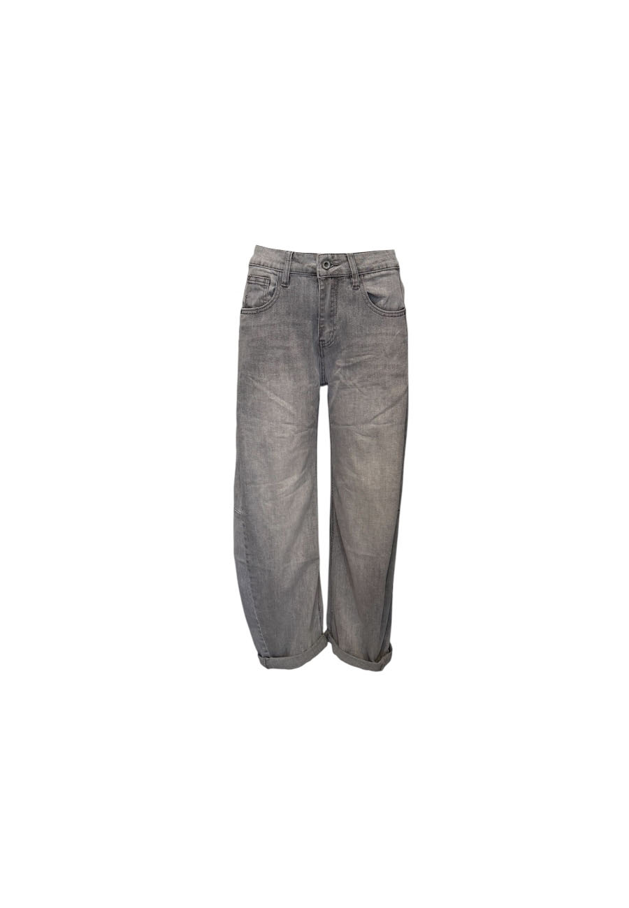 Grijze barrel jeans