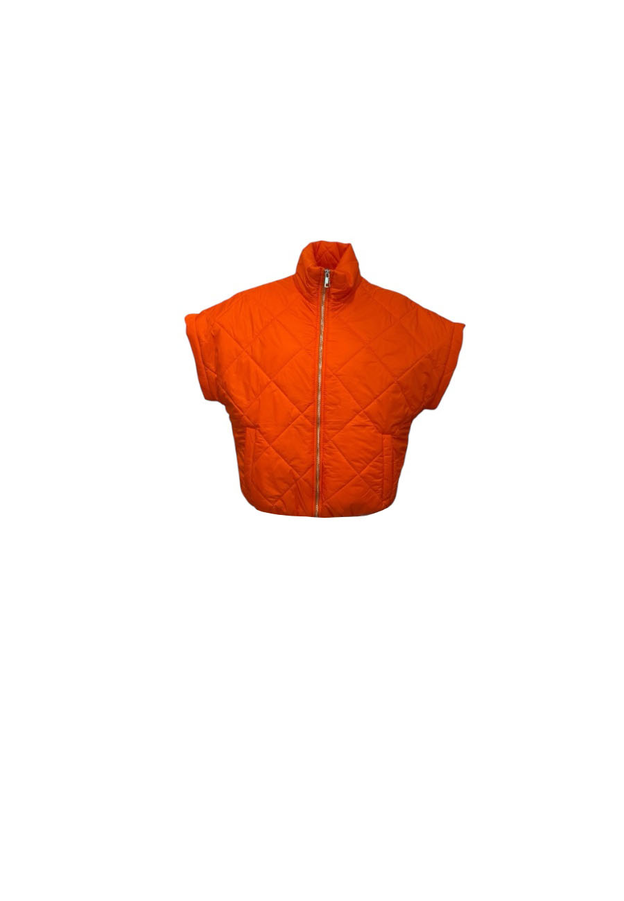 Oranje puffer gilet
