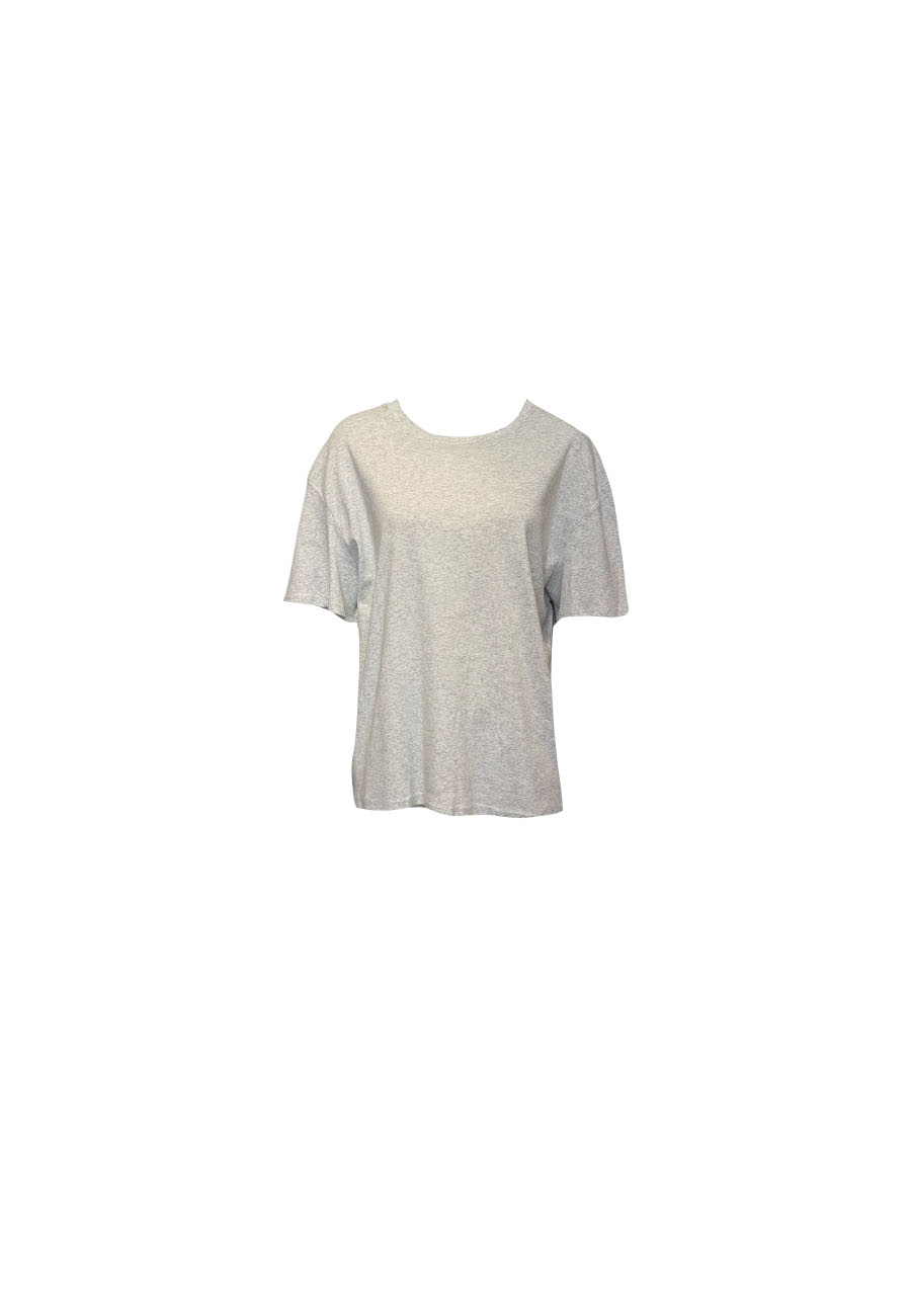 Grijs mêlee oversized basic shirt