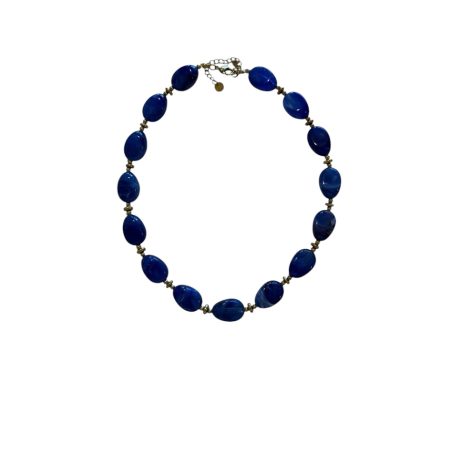 Kralen ketting blauw