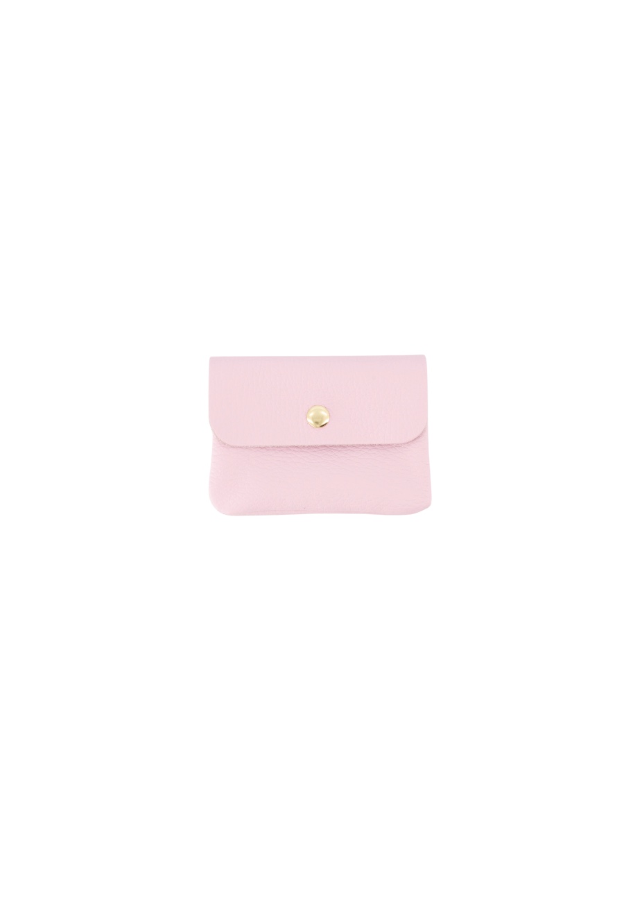 Roze leren portemonnee