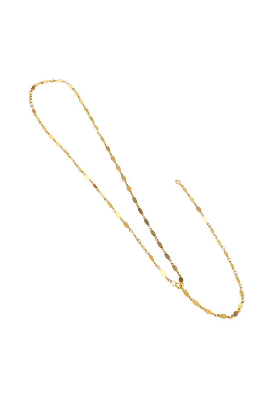 Goudkleurige half lange ketting