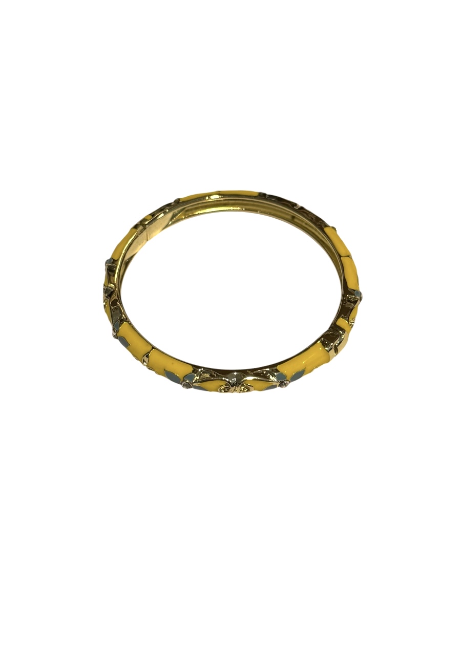 Bangle armband met bloemen,