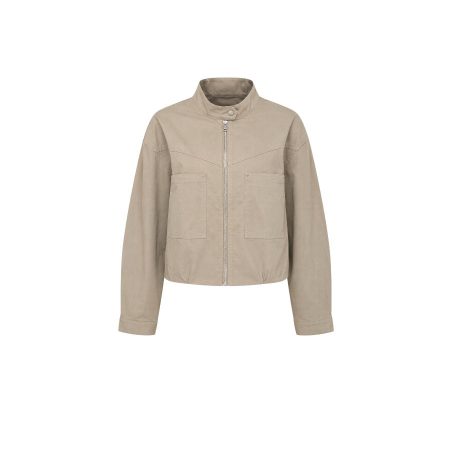 Khaki dun sportief jack