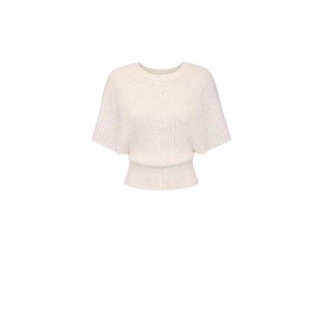 Off white fijn gebreid truitje