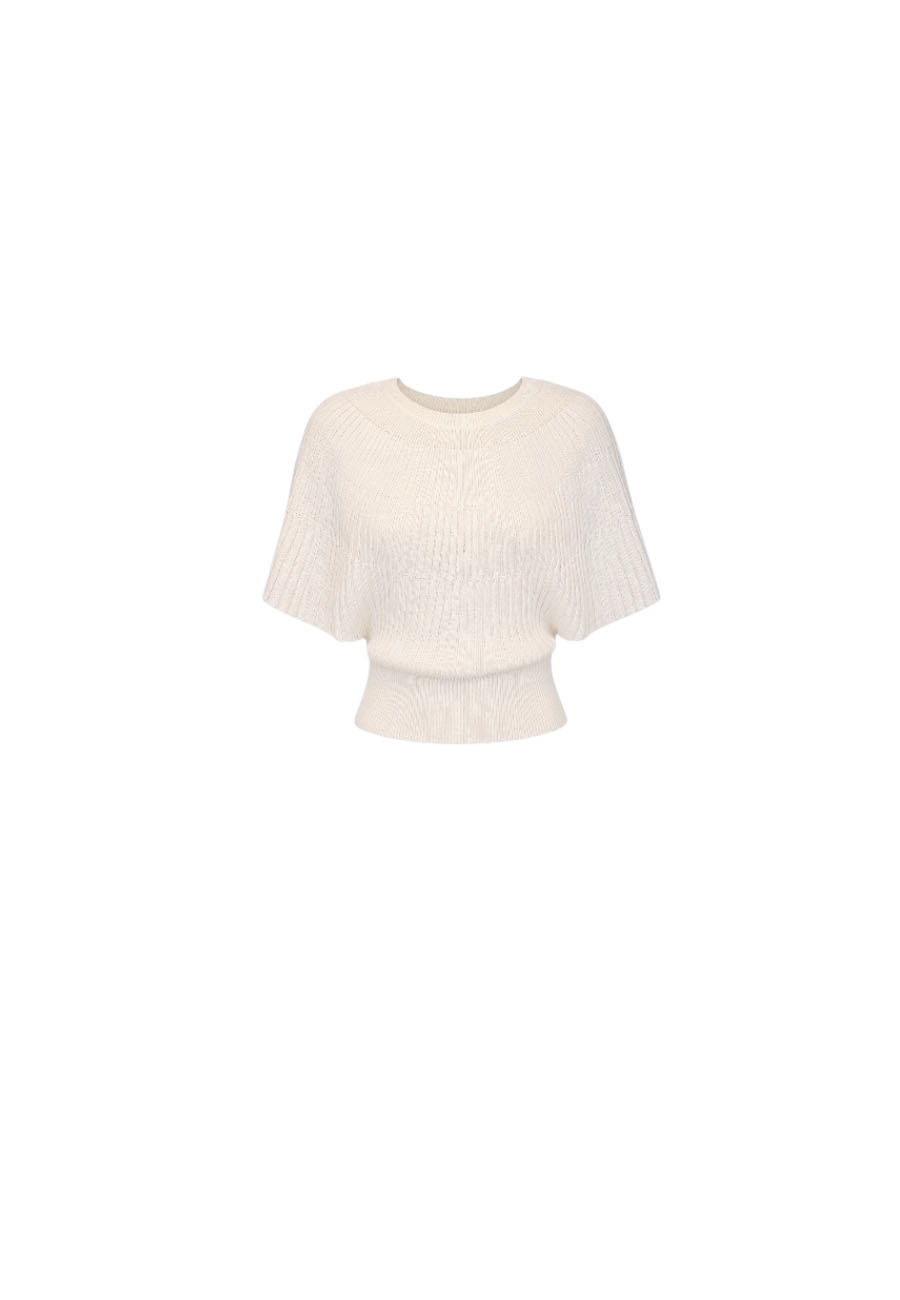 Off white fijn gebreid truitje