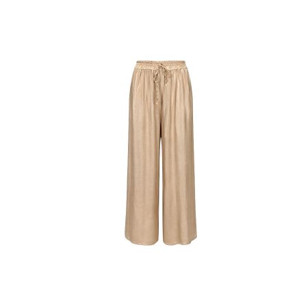 Goudkleurige glans broek