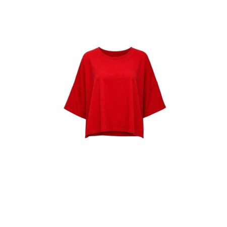 Rood oversized basic shirt