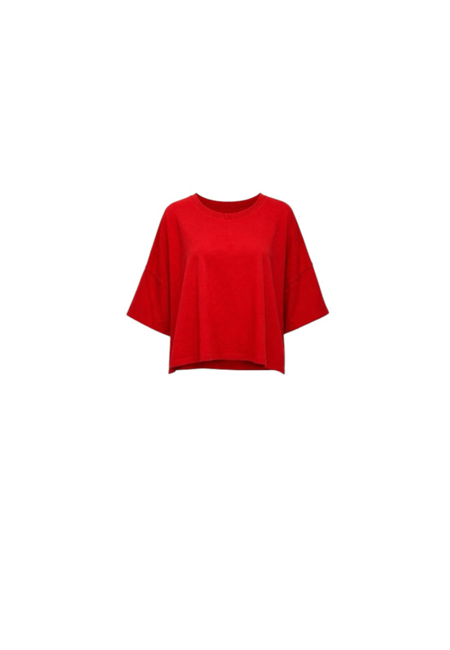 Rood oversized basic shirt