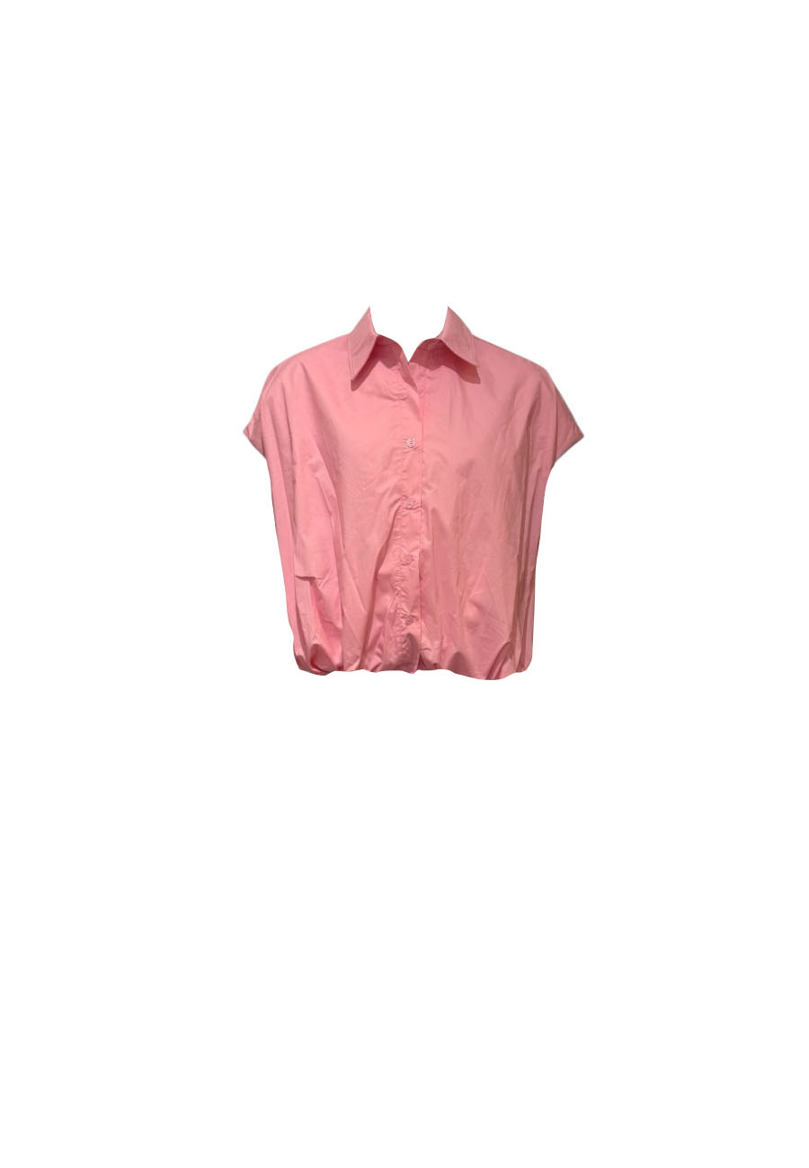 Roze mouwloze blouse