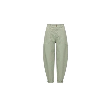 Salie groene barrel broek