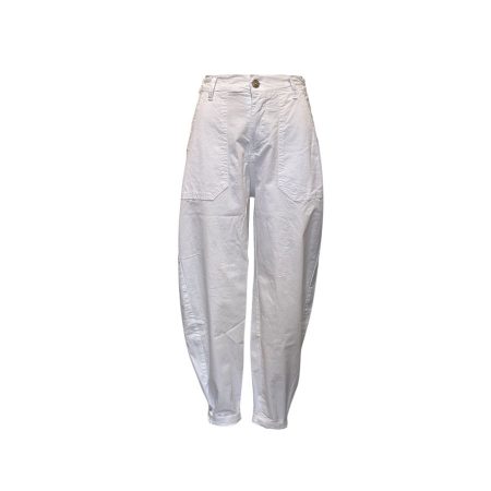 Witte barrel broek