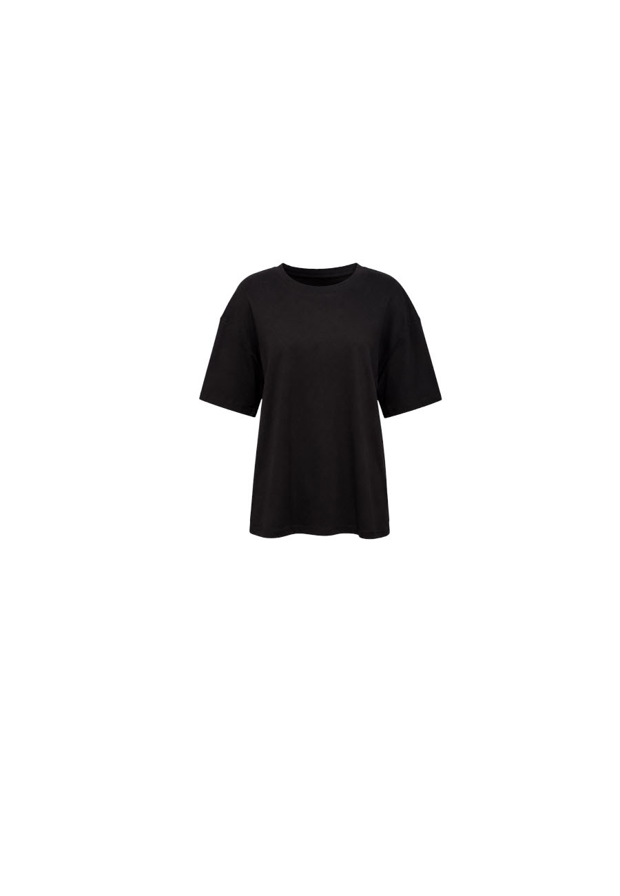Zwart basic oversized shirt