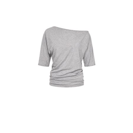 Grijs mêlee off shoulder shirt