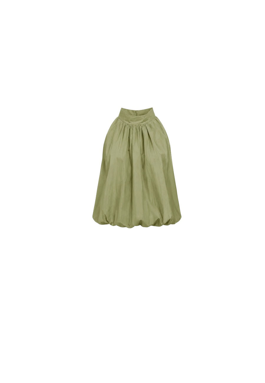 Salie groene halter top
