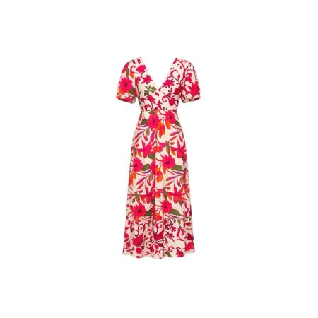 Kleurrijke flower maxi dress