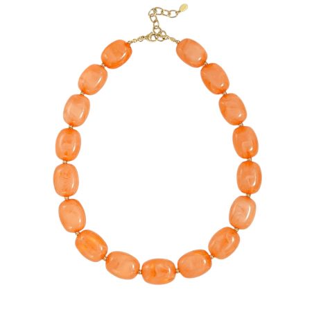 Kralen ketting oranje